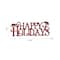Glitzhome® 24'' HAPPY HOLIDAYS Metal Christmas Wall Décor